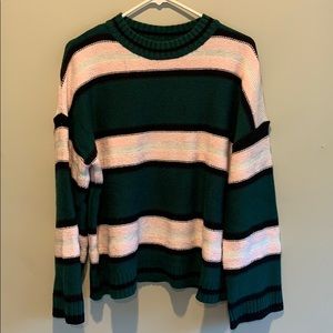 Green & Pink Sweater